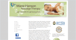 Desktop Screenshot of mariehansonmassage.com